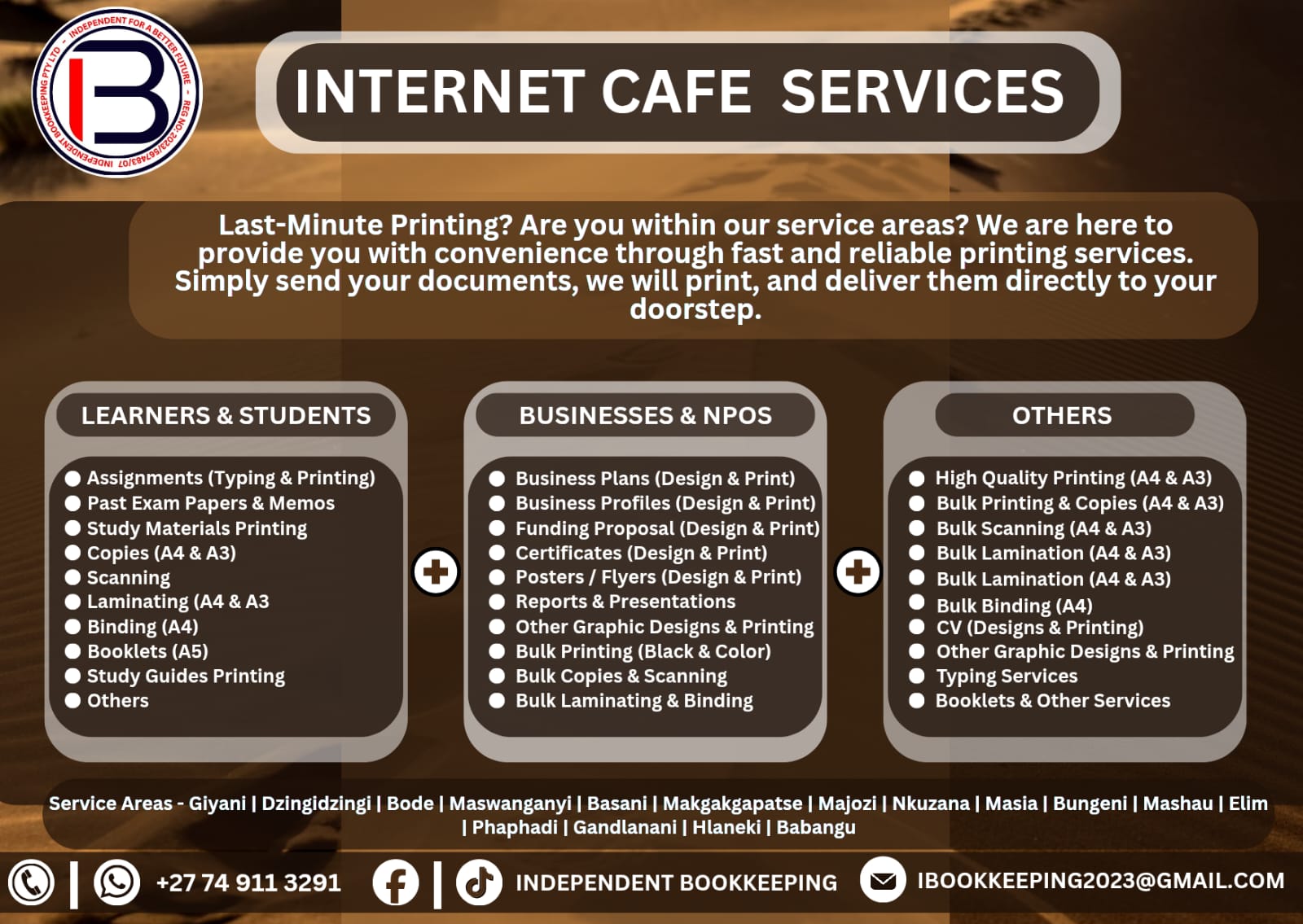Internet Café Services